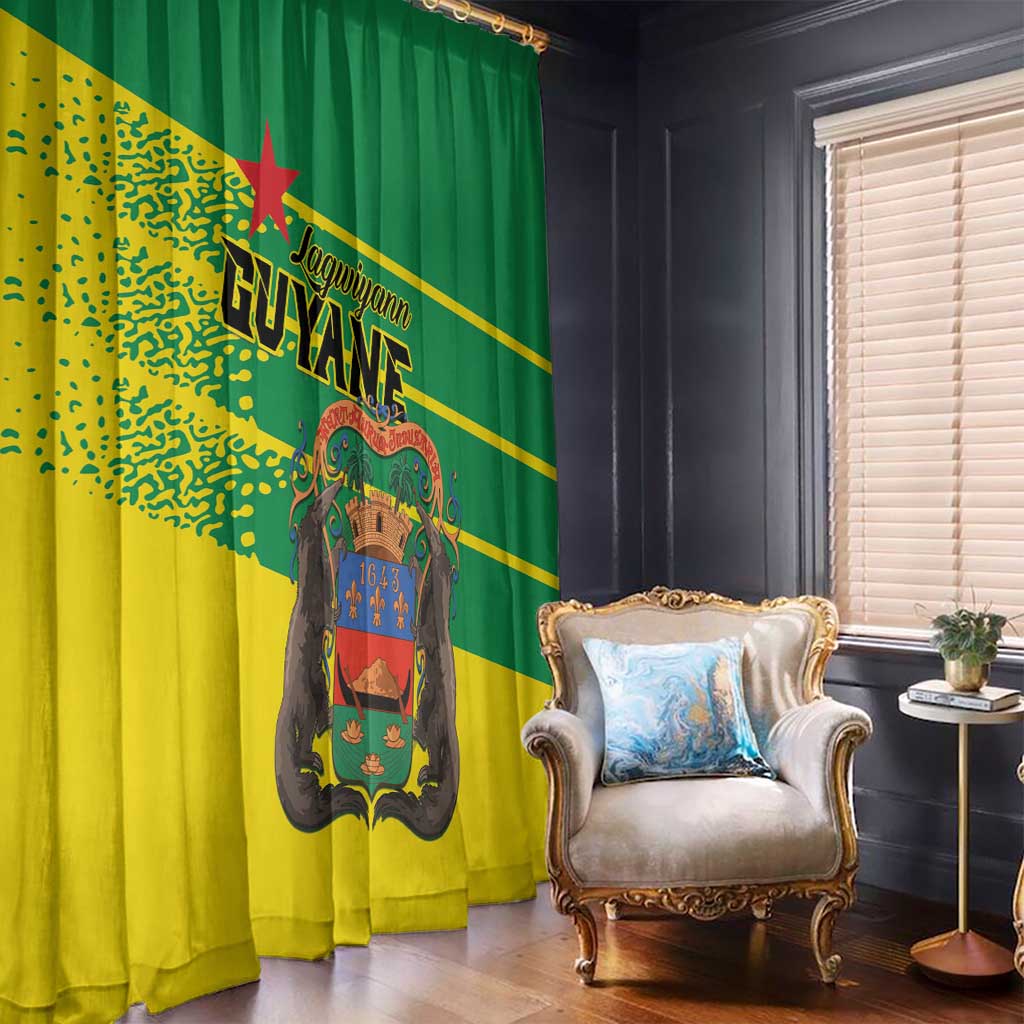 French Guiana Window Curtain Lagwiyann In My Heart - Wonder Print Shop