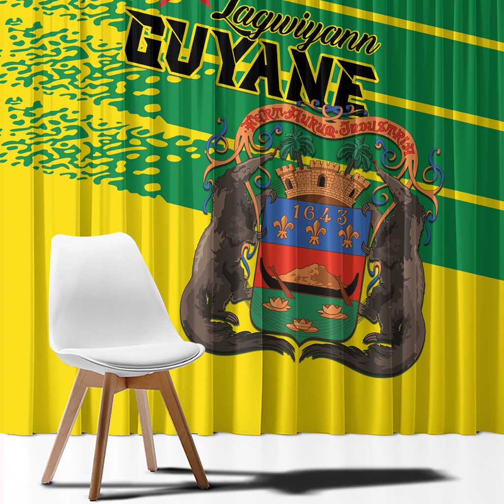 French Guiana Window Curtain Lagwiyann In My Heart - Wonder Print Shop