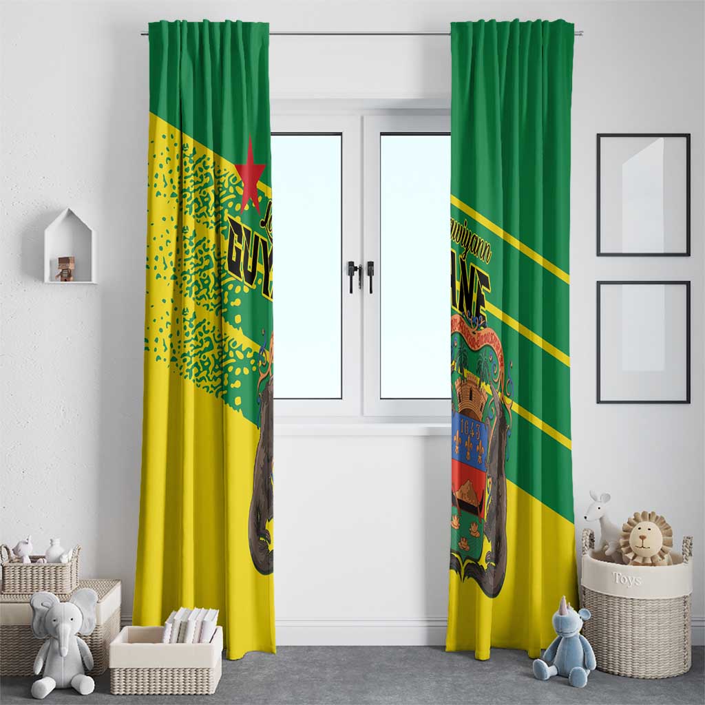 French Guiana Window Curtain Lagwiyann In My Heart - Wonder Print Shop