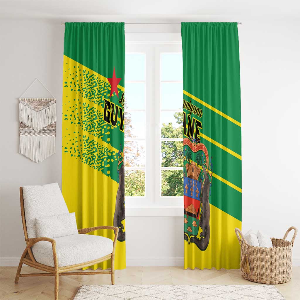 French Guiana Window Curtain Lagwiyann In My Heart - Wonder Print Shop