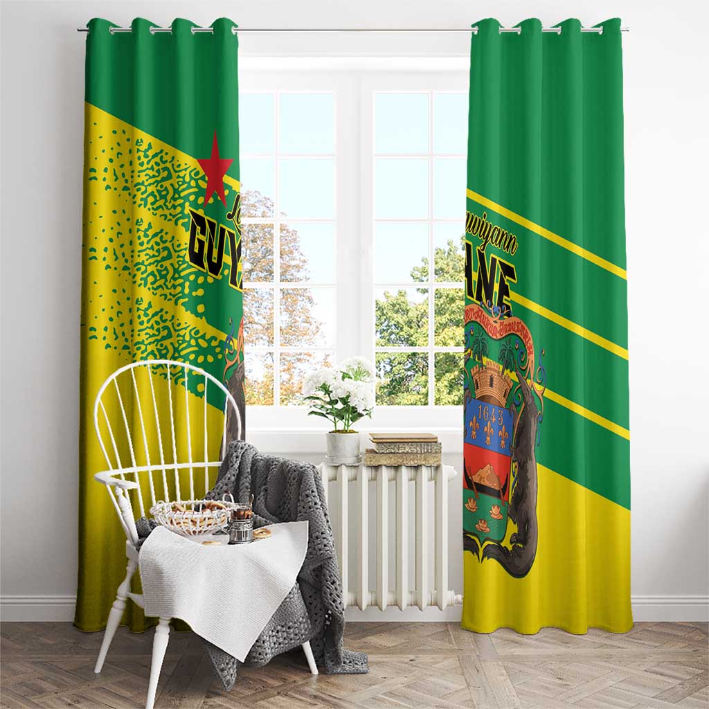 French Guiana Window Curtain Lagwiyann In My Heart - Wonder Print Shop