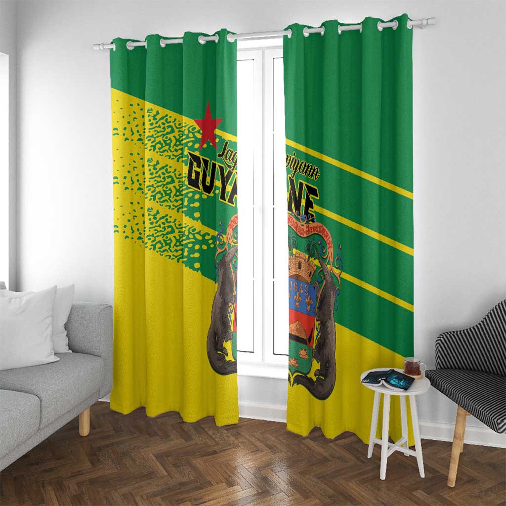 French Guiana Window Curtain Lagwiyann In My Heart - Wonder Print Shop