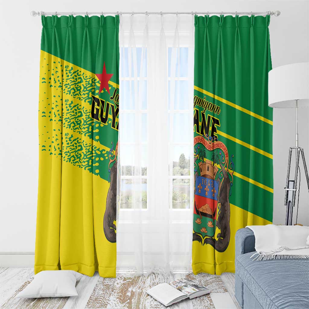 French Guiana Window Curtain Lagwiyann In My Heart - Wonder Print Shop