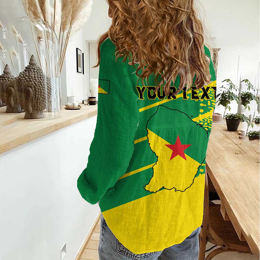 Personalized French Guiana Women Casual Shirt Lagwiyann In My Heart - Wonder Print Shop