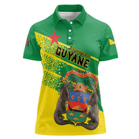 Personalized French Guiana Women Polo Shirt Lagwiyann In My Heart - Wonder Print Shop