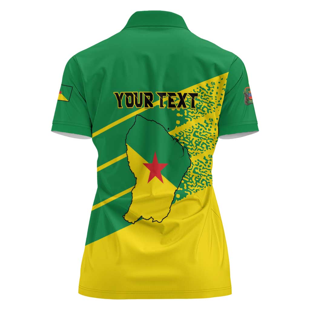 Personalized French Guiana Women Polo Shirt Lagwiyann In My Heart - Wonder Print Shop