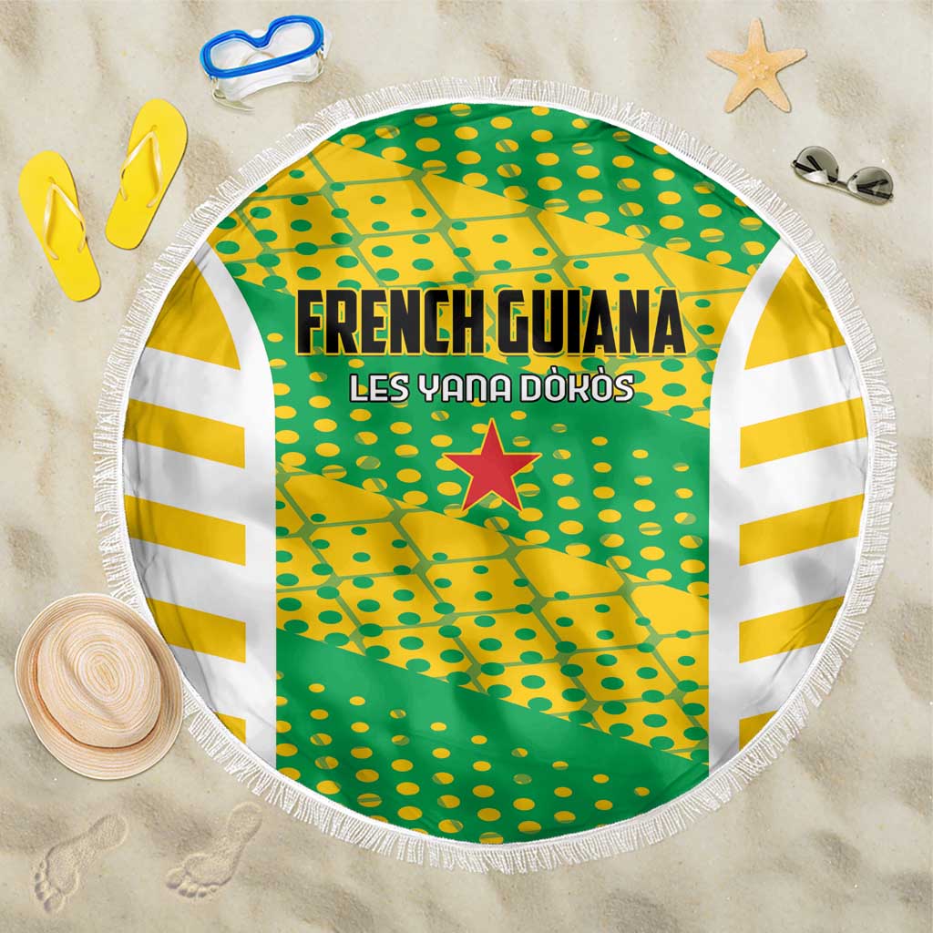 French Guiana Football Beach Blanket Go Les Yana Dokos - Wonder Print Shop