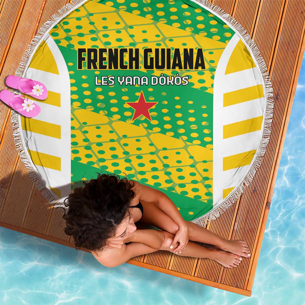 French Guiana Football Beach Blanket Go Les Yana Dokos - Wonder Print Shop