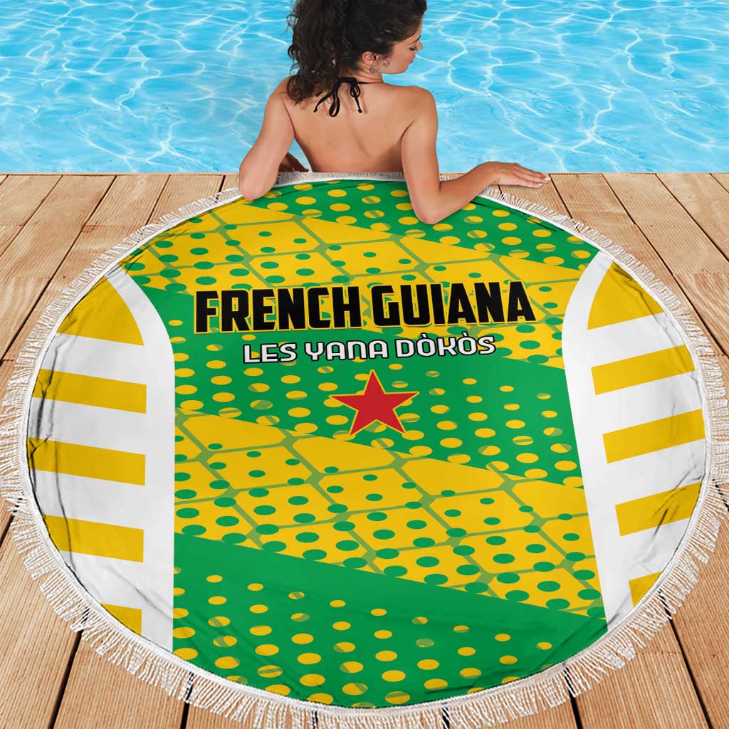 French Guiana Football Beach Blanket Go Les Yana Dokos - Wonder Print Shop