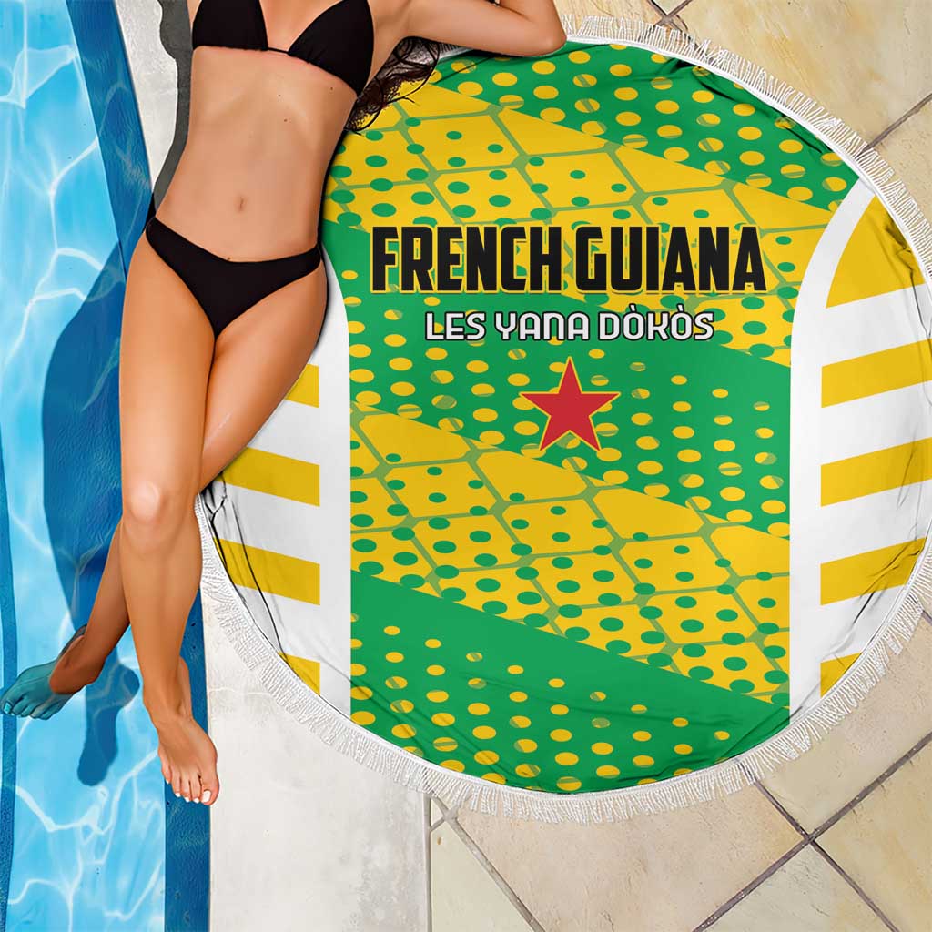 French Guiana Football Beach Blanket Go Les Yana Dokos - Wonder Print Shop