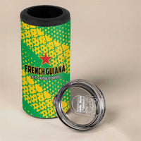 Custom French Guiana Football 4 in 1 Can Cooler Tumbler Go Les Yana Dokos - Wonder Print Shop