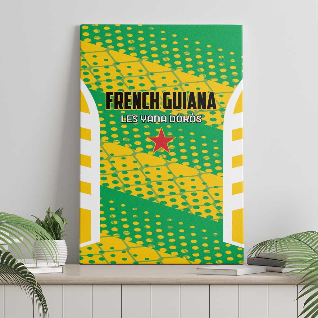 French Guiana Football Canvas Wall Art Go Les Yana Dokos - Wonder Print Shop