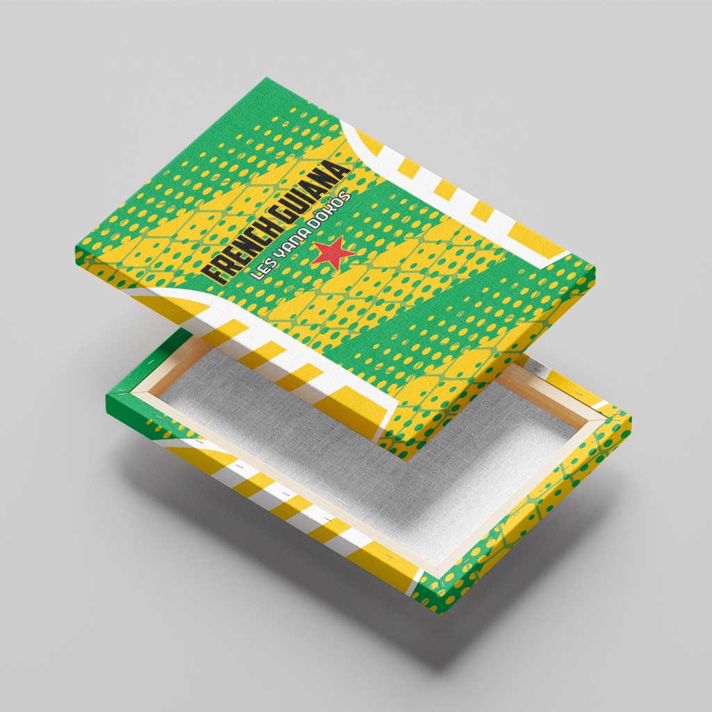 French Guiana Football Canvas Wall Art Go Les Yana Dokos - Wonder Print Shop