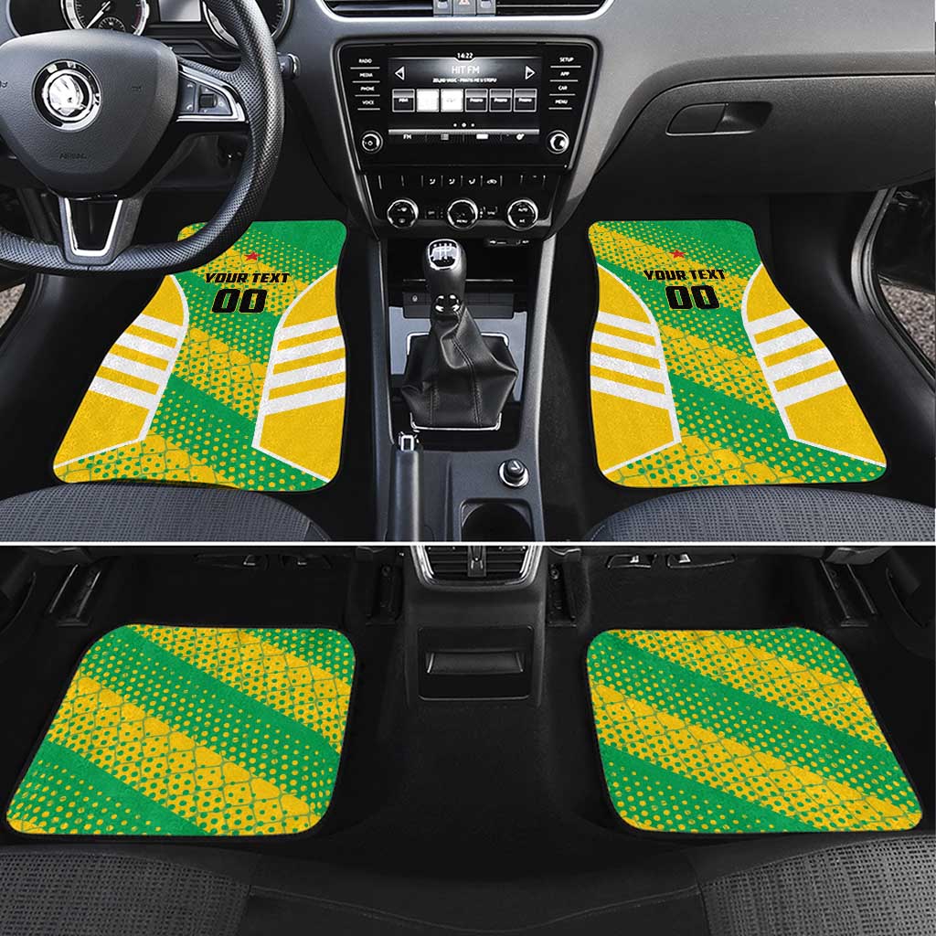 French Guiana Football Car Mats Go Les Yana Dokos - Wonder Print Shop