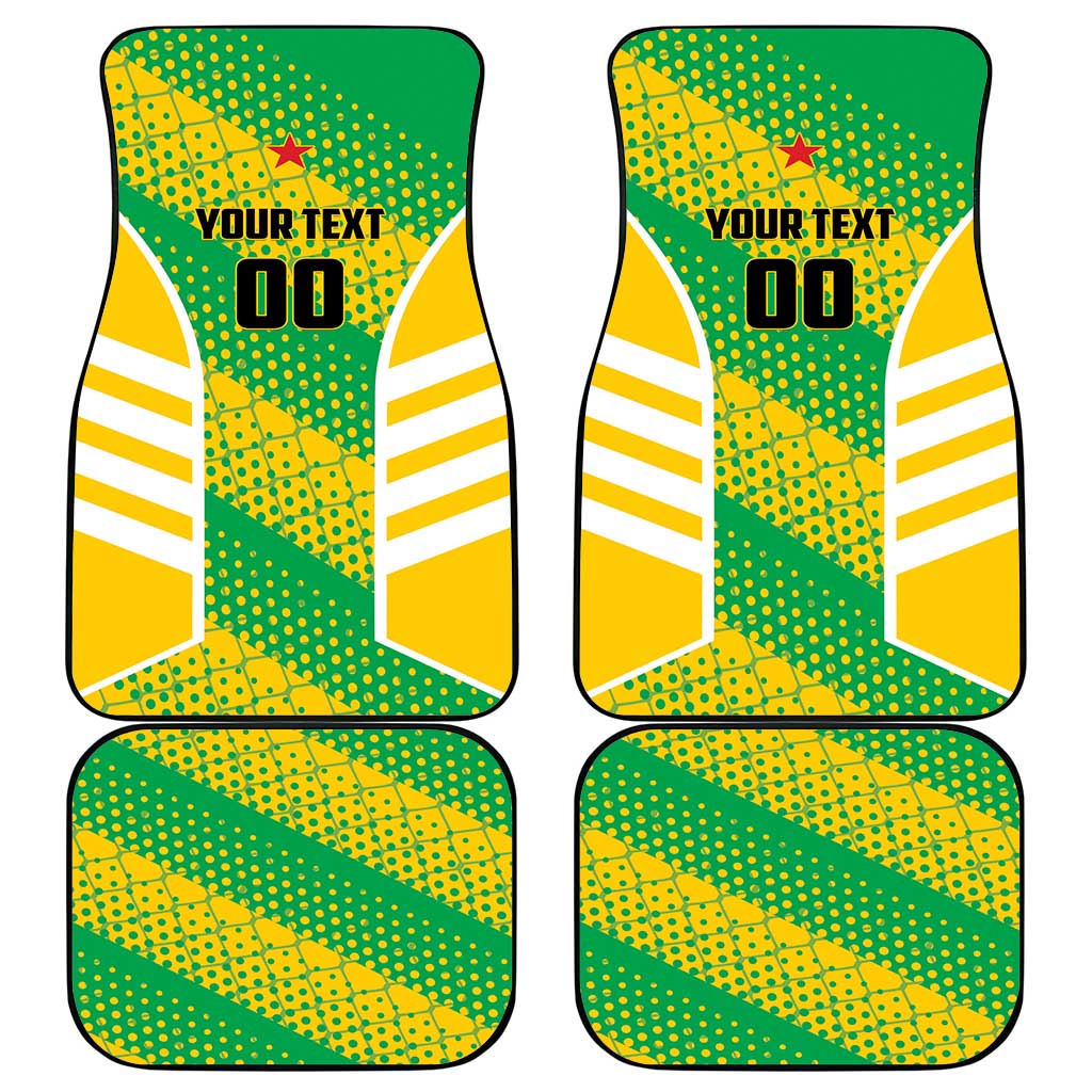 French Guiana Football Car Mats Go Les Yana Dokos - Wonder Print Shop