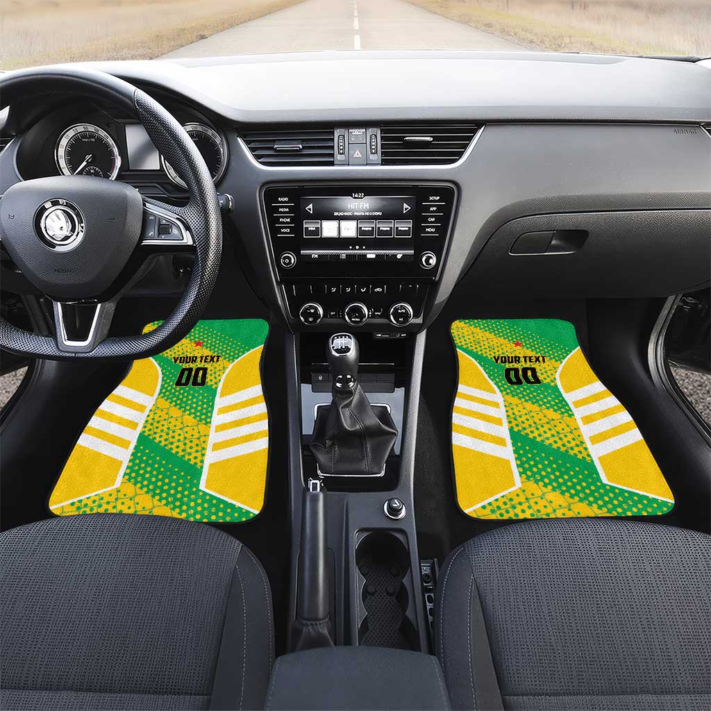French Guiana Football Car Mats Go Les Yana Dokos - Wonder Print Shop