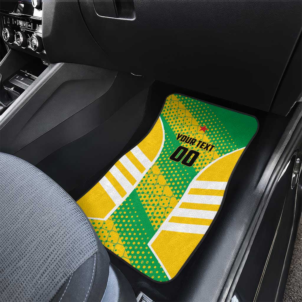 French Guiana Football Car Mats Go Les Yana Dokos - Wonder Print Shop