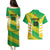 Custom French Guiana Football Couples Matching Puletasi and Hawaiian Shirt Go Les Yana Dokos - Wonder Print Shop