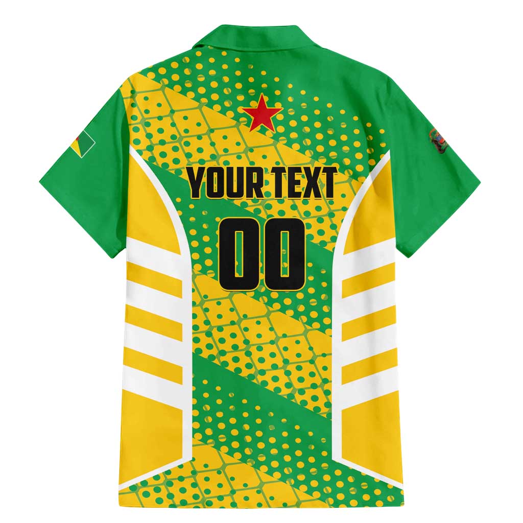 Custom French Guiana Football Family Matching Mermaid Dress and Hawaiian Shirt Go Les Yana Dokos - Wonder Print Shop