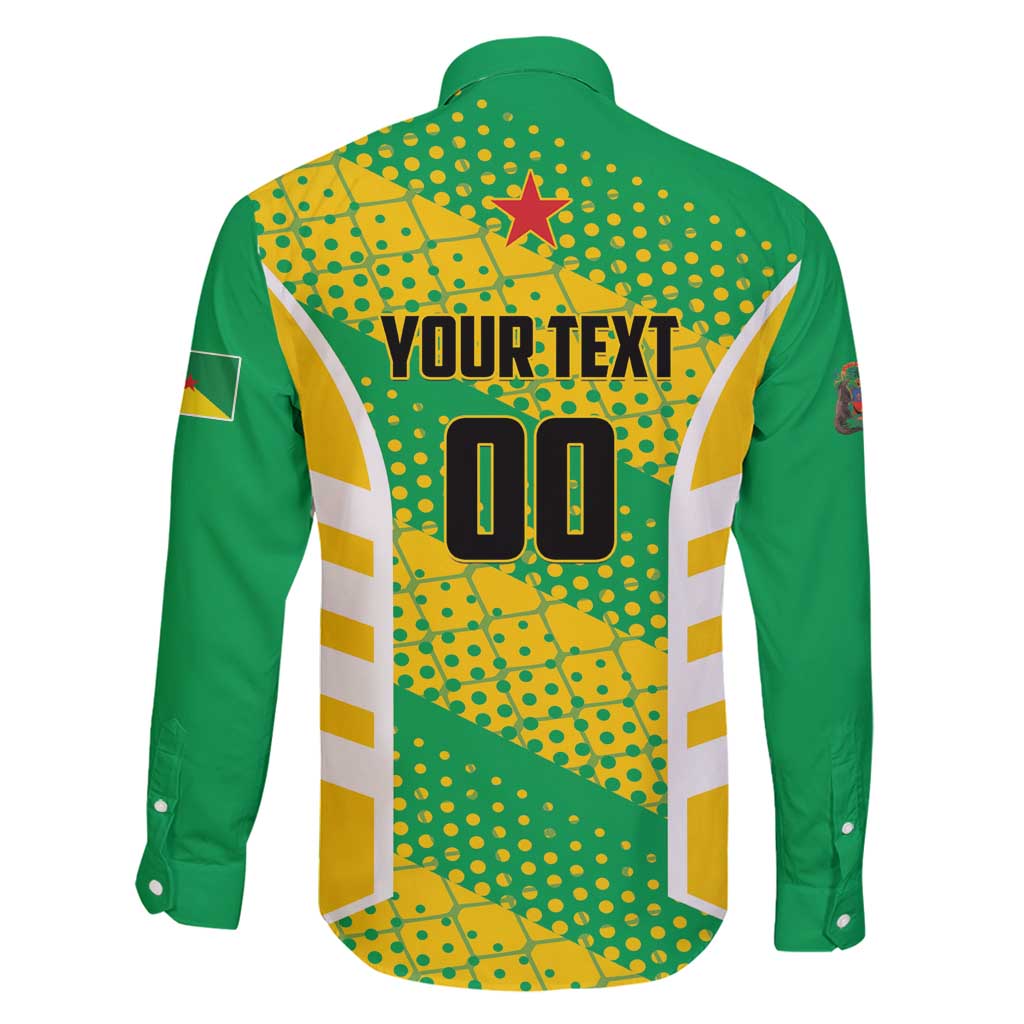 Custom French Guiana Football Family Matching Mermaid Dress and Hawaiian Shirt Go Les Yana Dokos - Wonder Print Shop