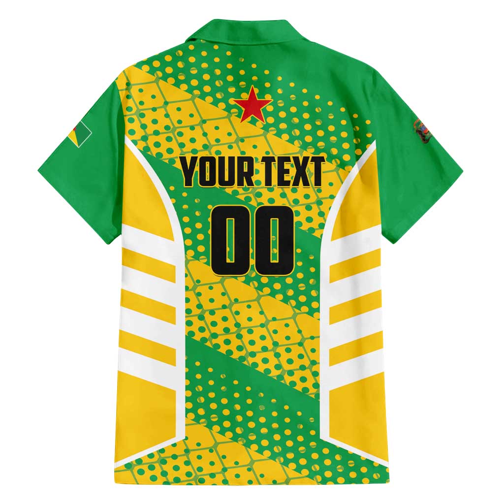 Custom French Guiana Football Family Matching Puletasi and Hawaiian Shirt Go Les Yana Dokos - Wonder Print Shop