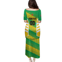 Custom French Guiana Football Family Matching Puletasi and Hawaiian Shirt Go Les Yana Dokos - Wonder Print Shop