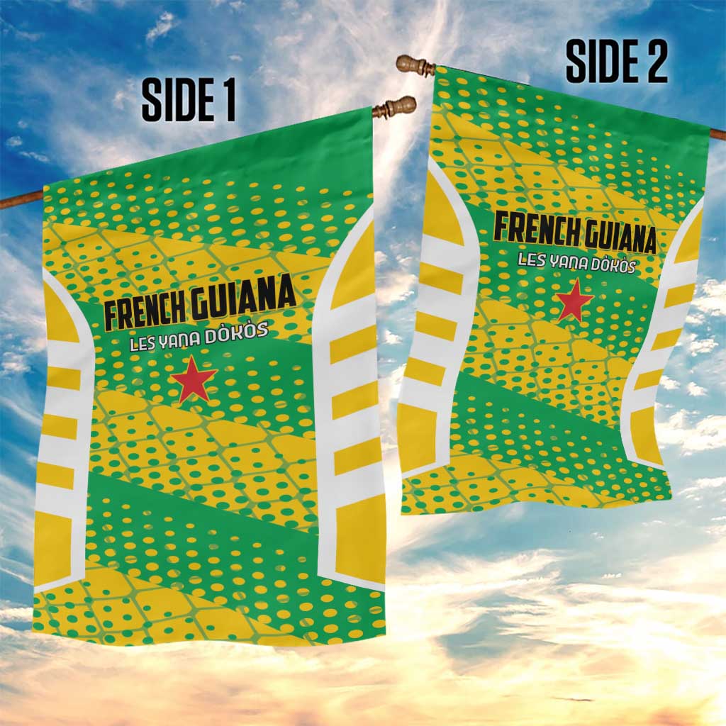 French Guiana Football Garden Flag Go Les Yana Dokos - Wonder Print Shop