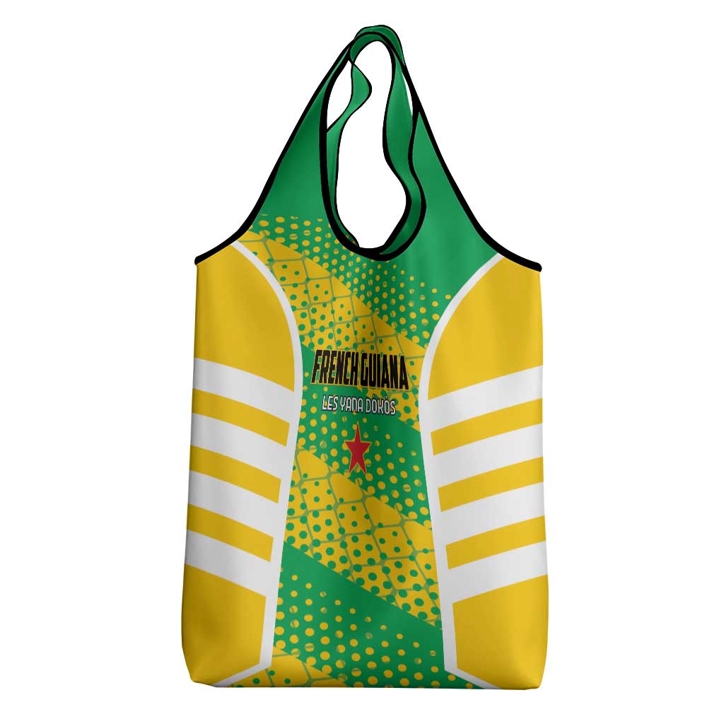 French Guiana Football Grocery Bag Go Les Yana Dokos - Wonder Print Shop