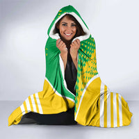 French Guiana Football Hooded Blanket Go Les Yana Dokos - Wonder Print Shop