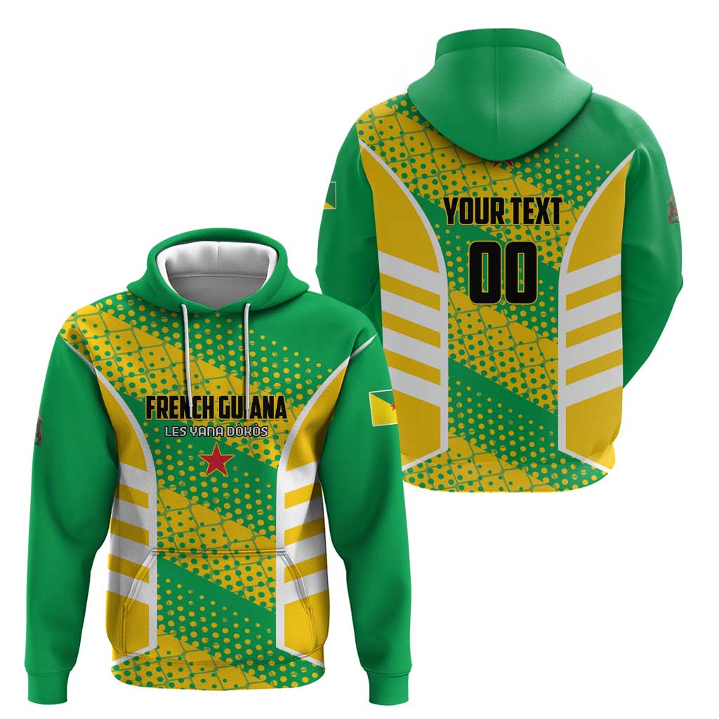 Custom French Guiana Football Hoodie Go Les Yana Dokos - Wonder Print Shop