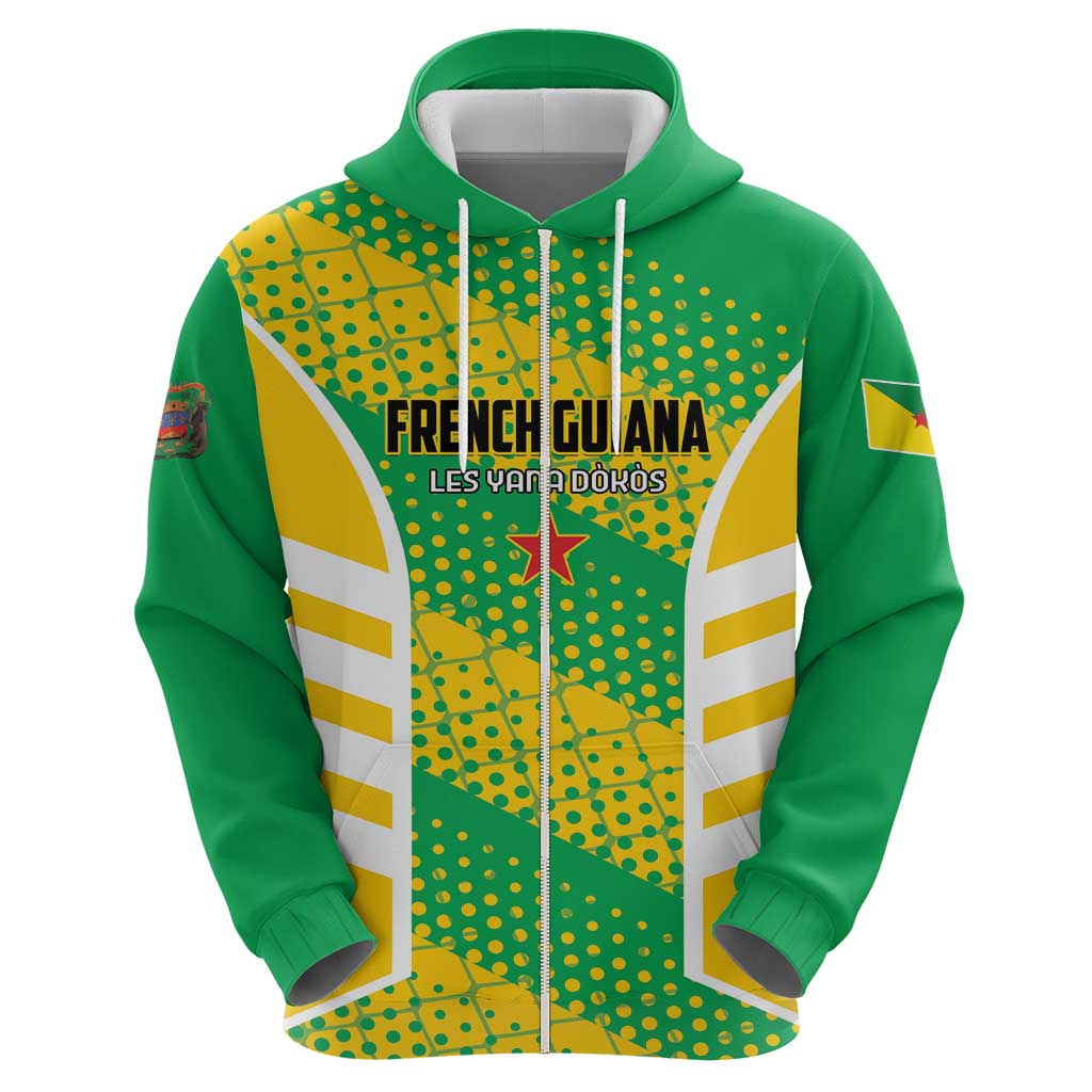 Custom French Guiana Football Hoodie Go Les Yana Dokos - Wonder Print Shop