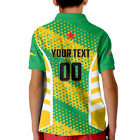 Custom French Guiana Football Kid Polo Shirt Go Les Yana Dokos - Wonder Print Shop