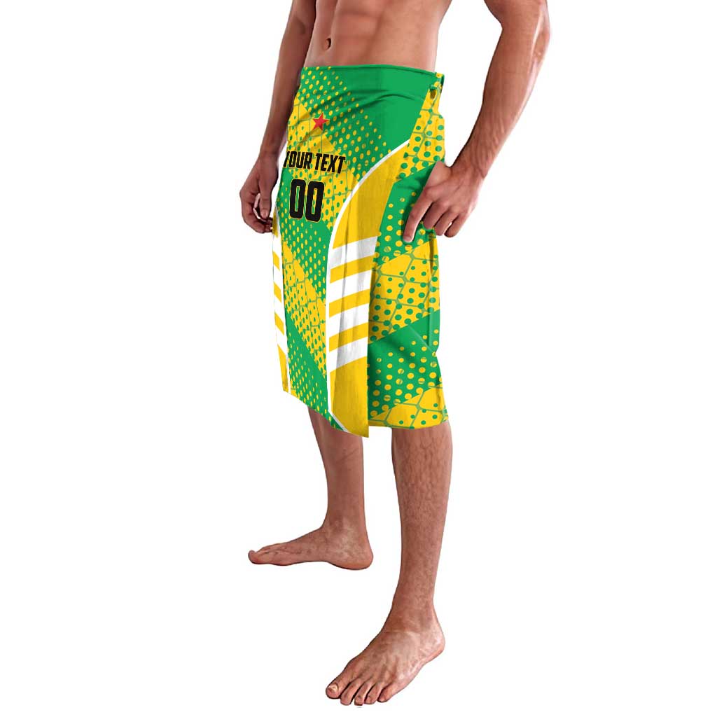 Custom French Guiana Football Lavalava Go Les Yana Dokos - Wonder Print Shop