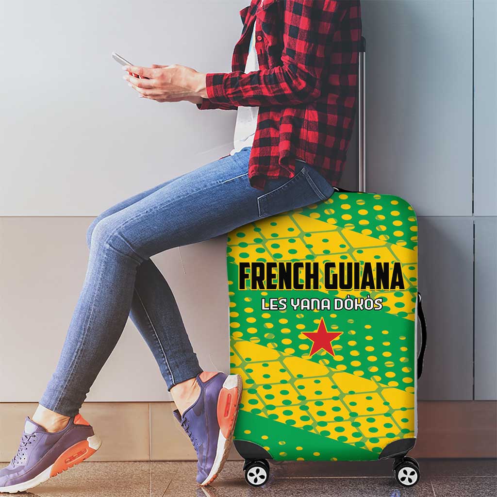 French Guiana Football Luggage Cover Go Les Yana Dokos - Wonder Print Shop
