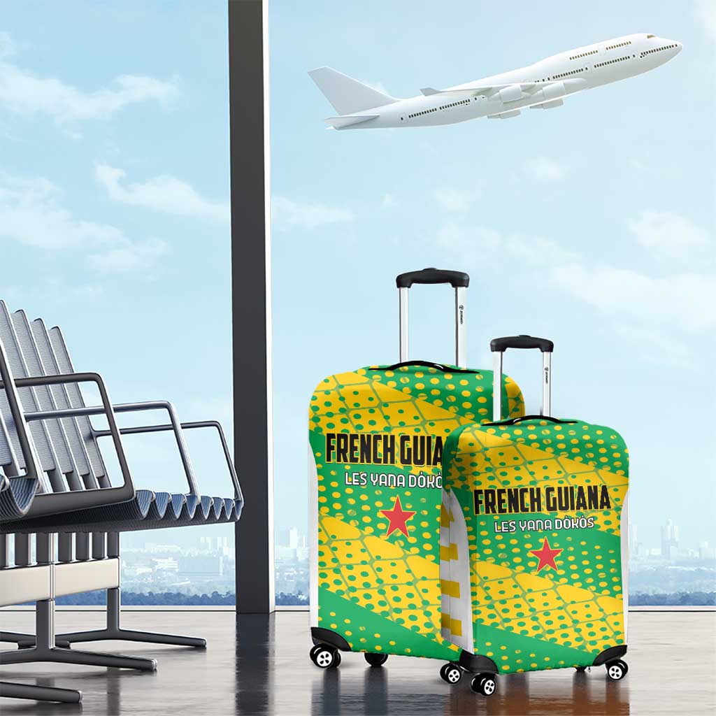 French Guiana Football Luggage Cover Go Les Yana Dokos - Wonder Print Shop