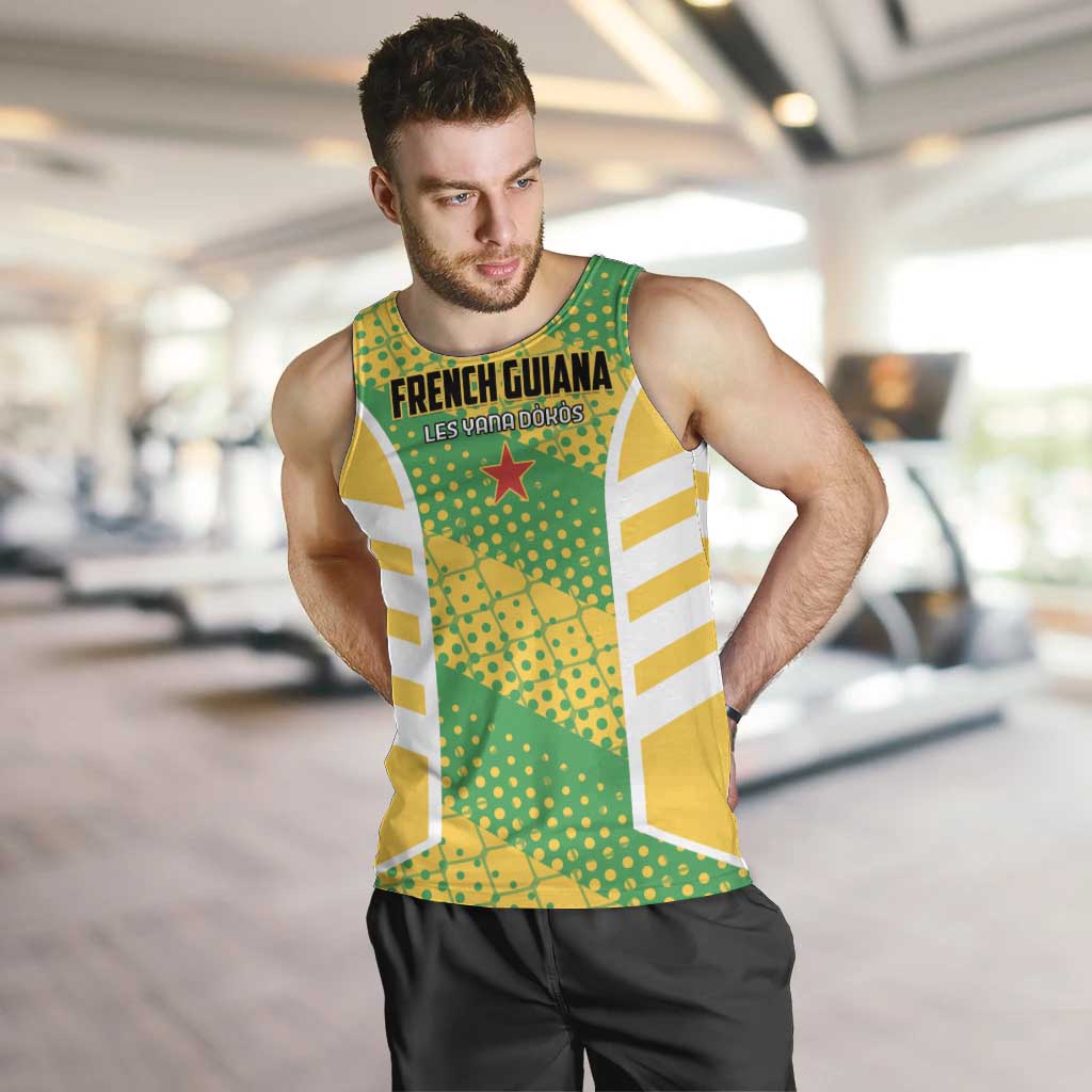 Custom French Guiana Football Men Tank Top Go Les Yana Dokos - Wonder Print Shop