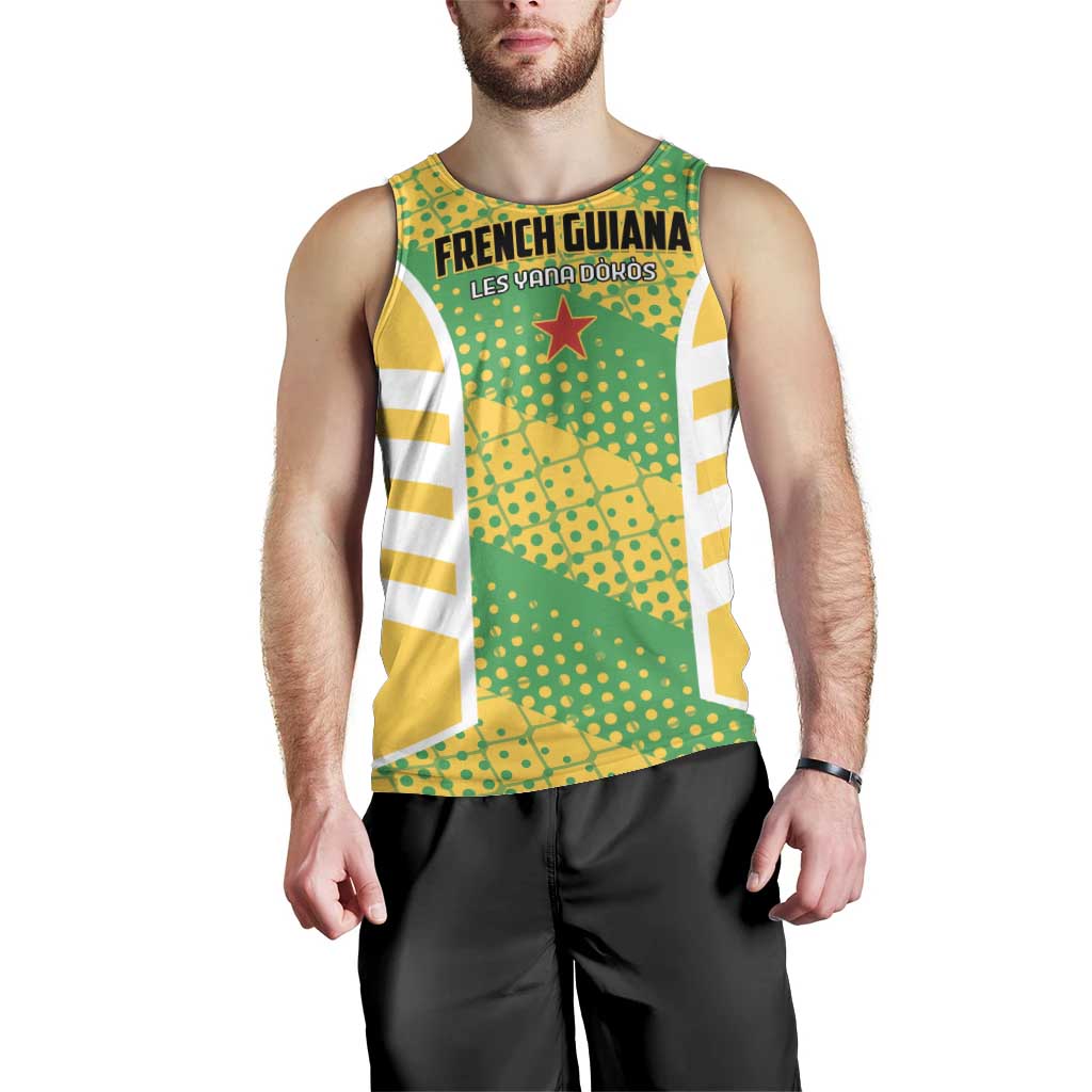 Custom French Guiana Football Men Tank Top Go Les Yana Dokos - Wonder Print Shop