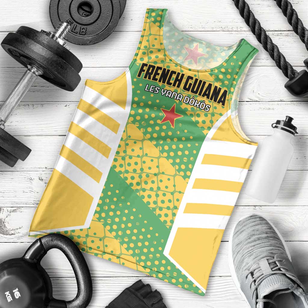 Custom French Guiana Football Men Tank Top Go Les Yana Dokos - Wonder Print Shop