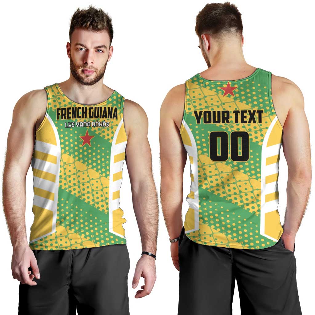 Custom French Guiana Football Men Tank Top Go Les Yana Dokos - Wonder Print Shop