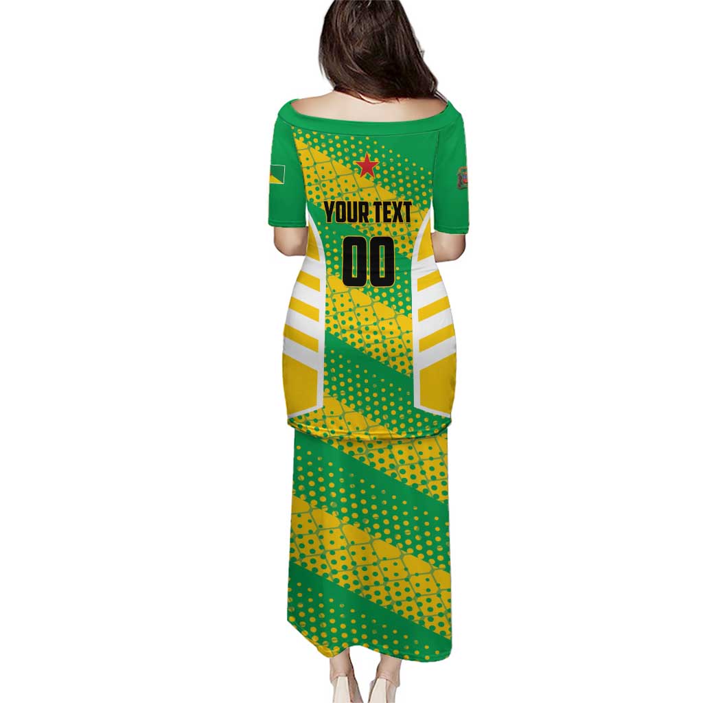 Custom French Guiana Football Puletasi Go Les Yana Dokos - Wonder Print Shop