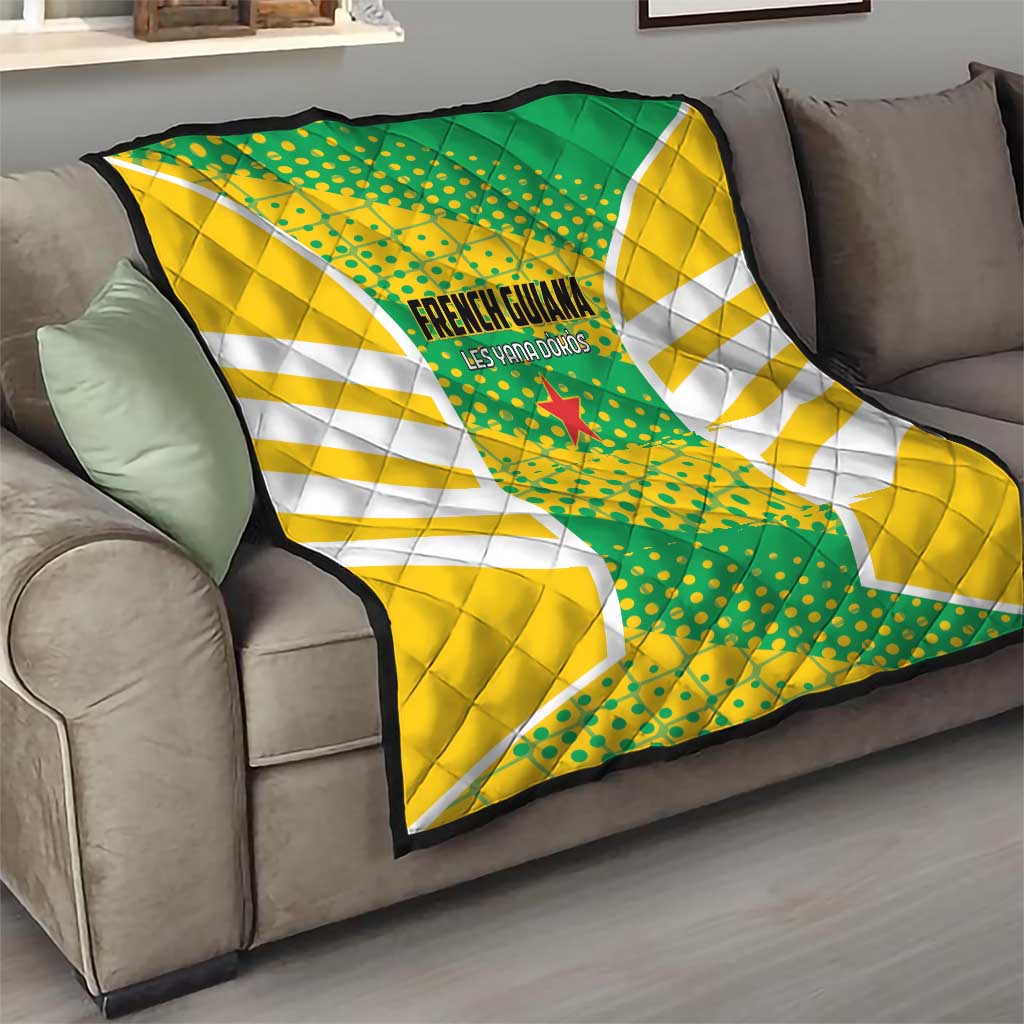 French Guiana Football Quilt Go Les Yana Dokos - Wonder Print Shop