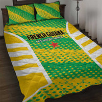 French Guiana Football Quilt Bed Set Go Les Yana Dokos - Wonder Print Shop