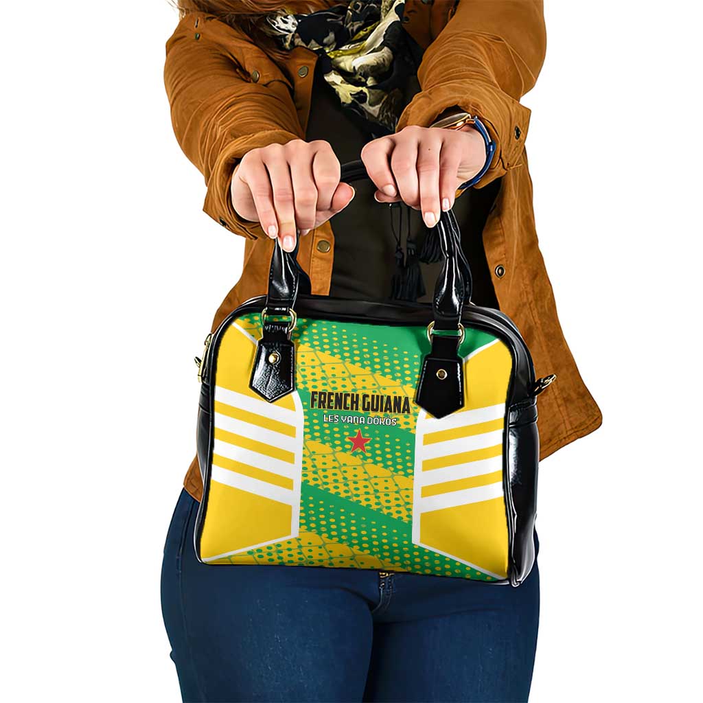 French Guiana Football Shoulder Handbag Go Les Yana Dokos - Wonder Print Shop