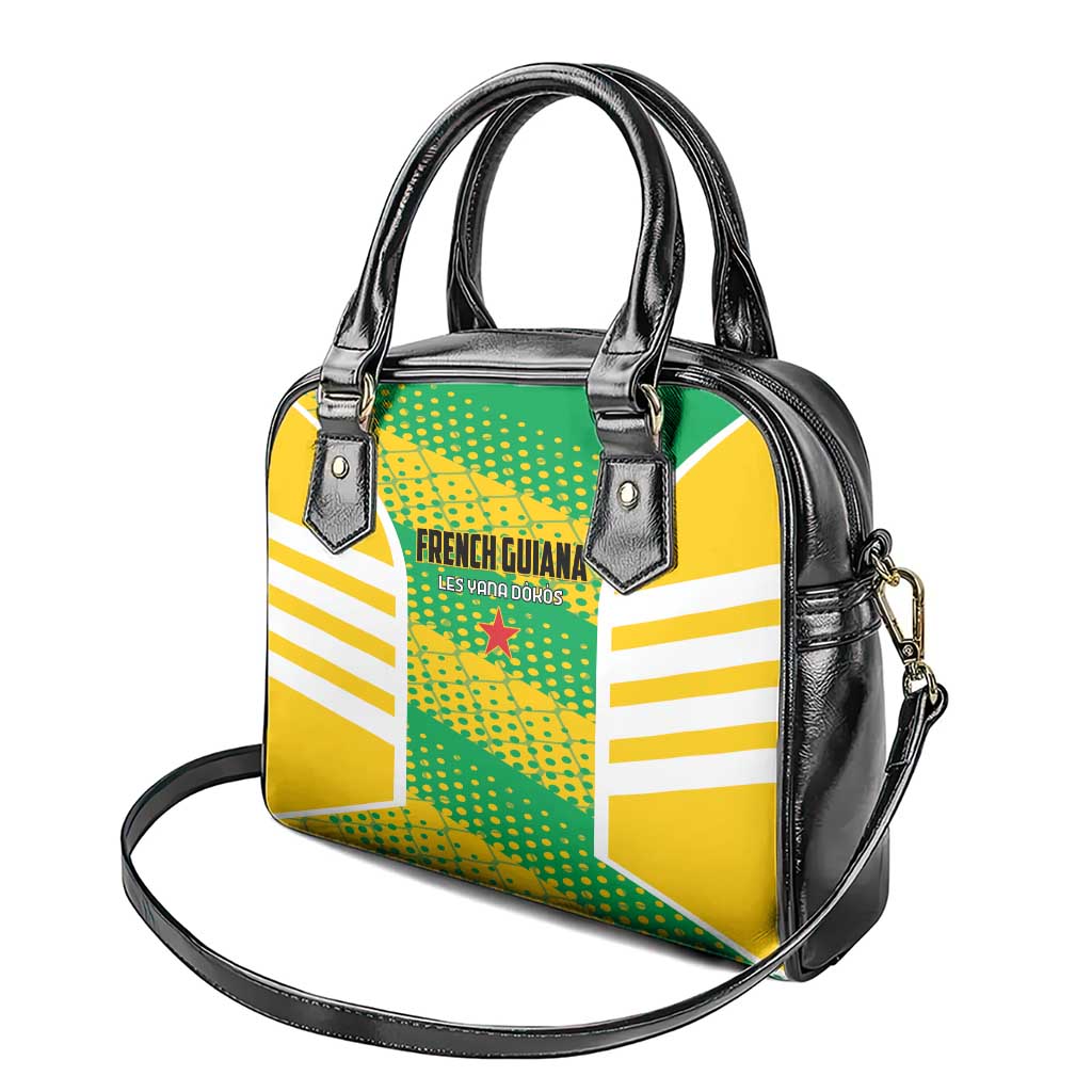 French Guiana Football Shoulder Handbag Go Les Yana Dokos - Wonder Print Shop