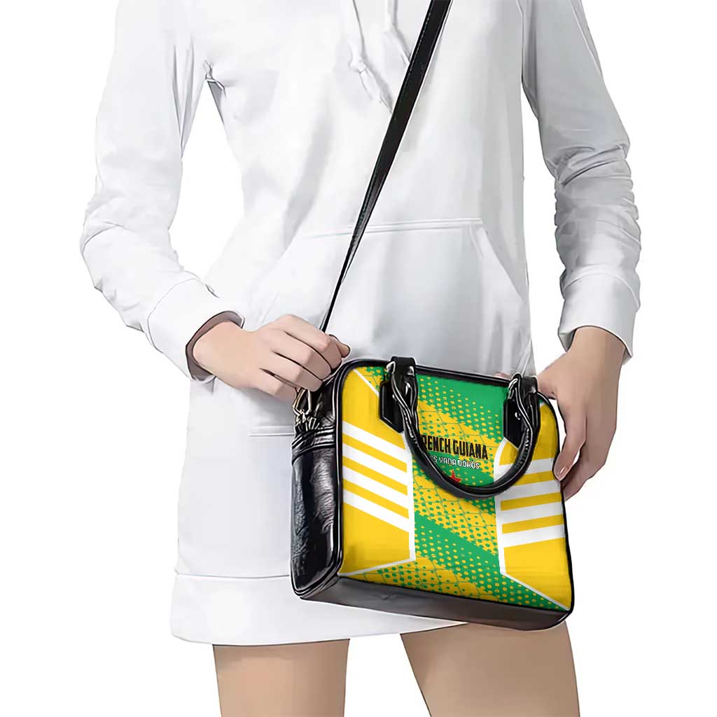 French Guiana Football Shoulder Handbag Go Les Yana Dokos - Wonder Print Shop