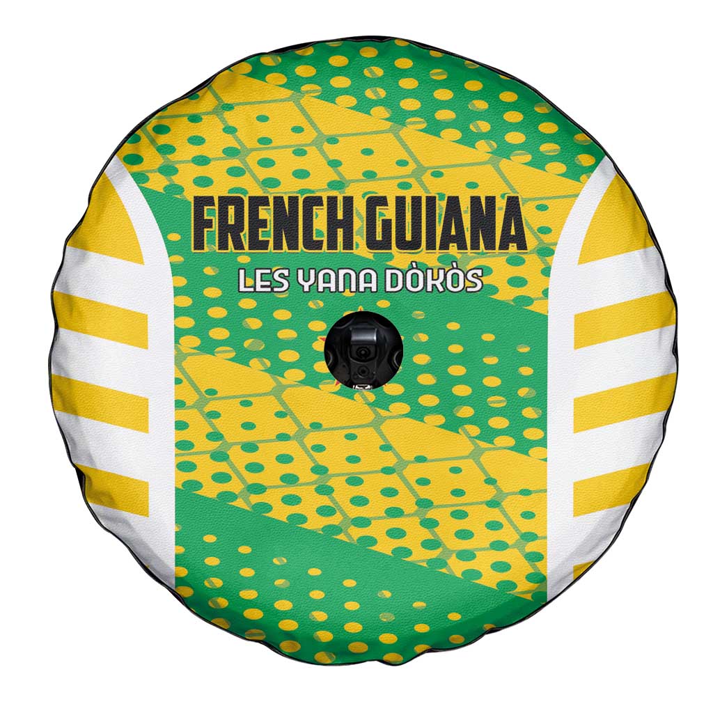 French Guiana Football Spare Tire Cover Go Les Yana Dokos - Wonder Print Shop