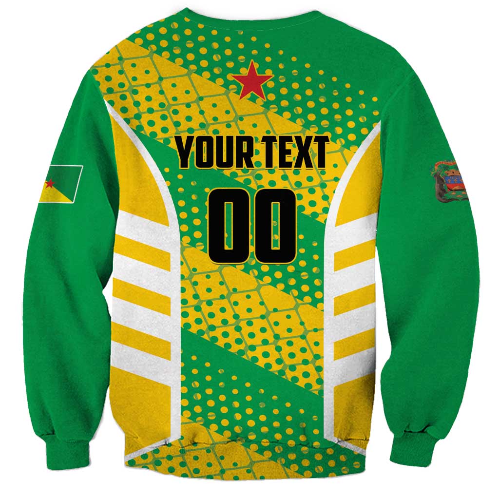 Custom French Guiana Football Sweatshirt Go Les Yana Dokos - Wonder Print Shop