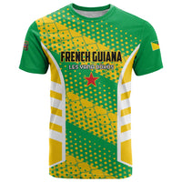 Custom French Guiana Football T Shirt Go Les Yana Dokos - Wonder Print Shop