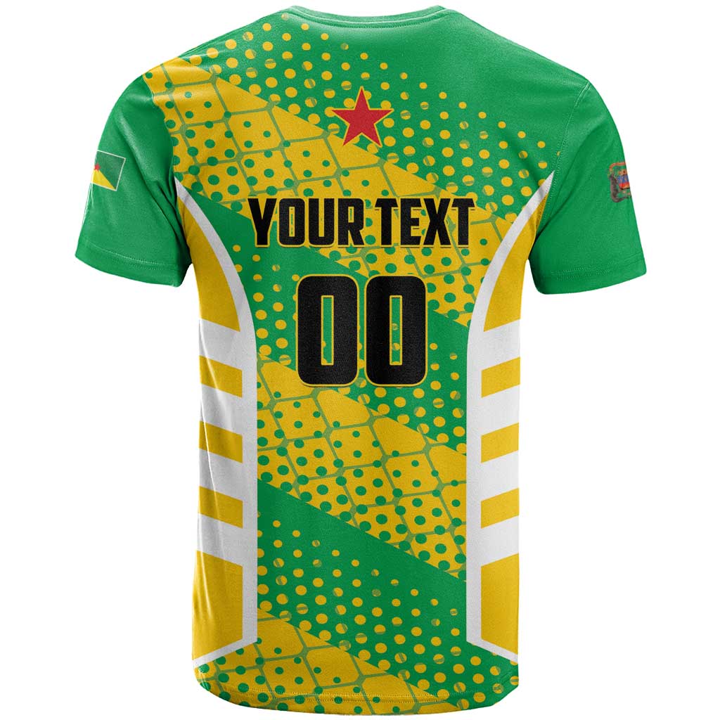 Custom French Guiana Football T Shirt Go Les Yana Dokos - Wonder Print Shop