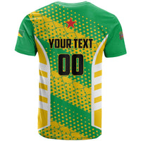 Custom French Guiana Football T Shirt Go Les Yana Dokos - Wonder Print Shop